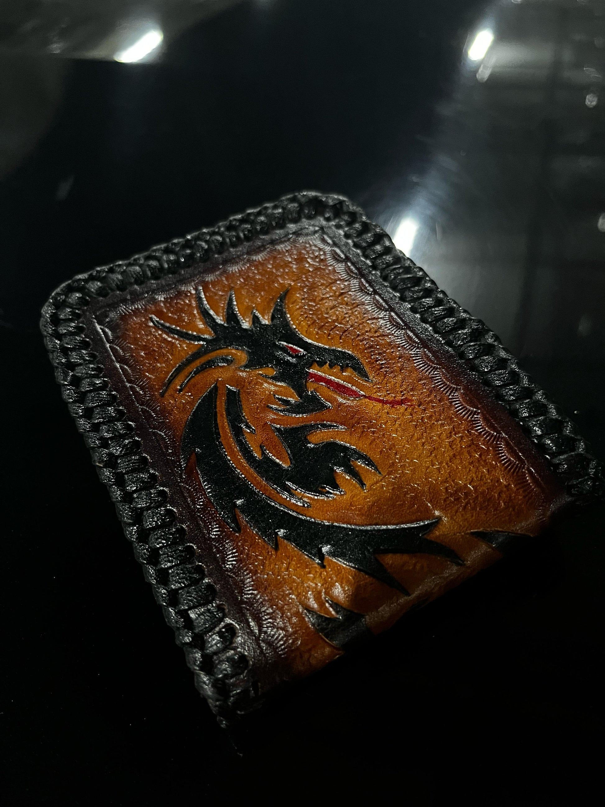Dragon wallet Vegan leather