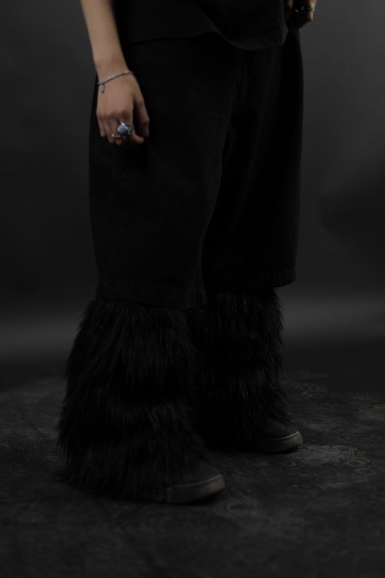 Black fur cover