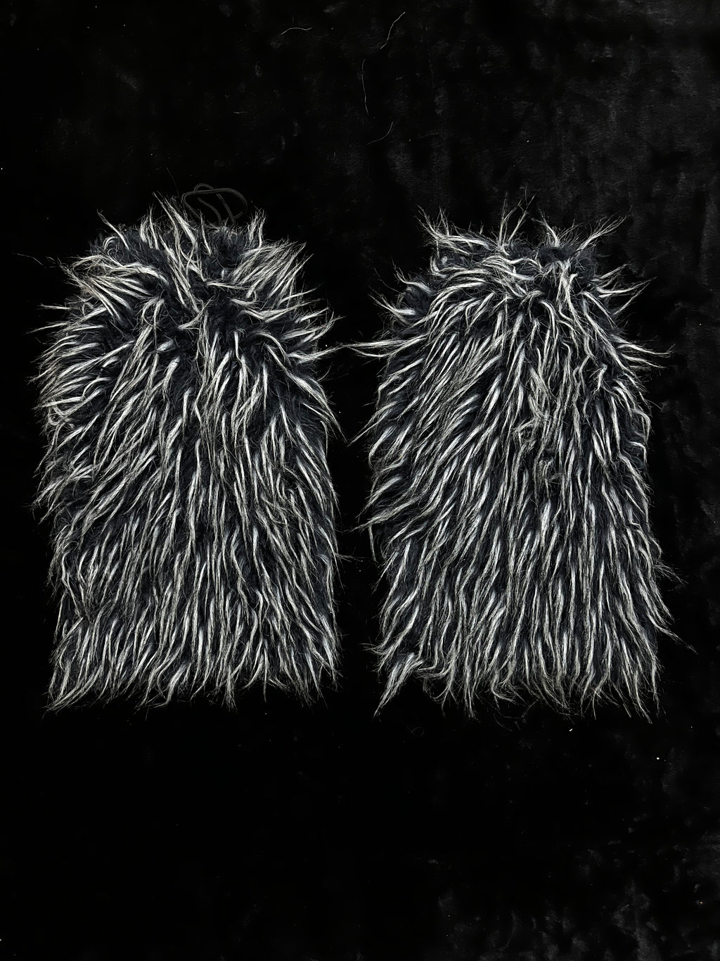 Navy gray fur cover