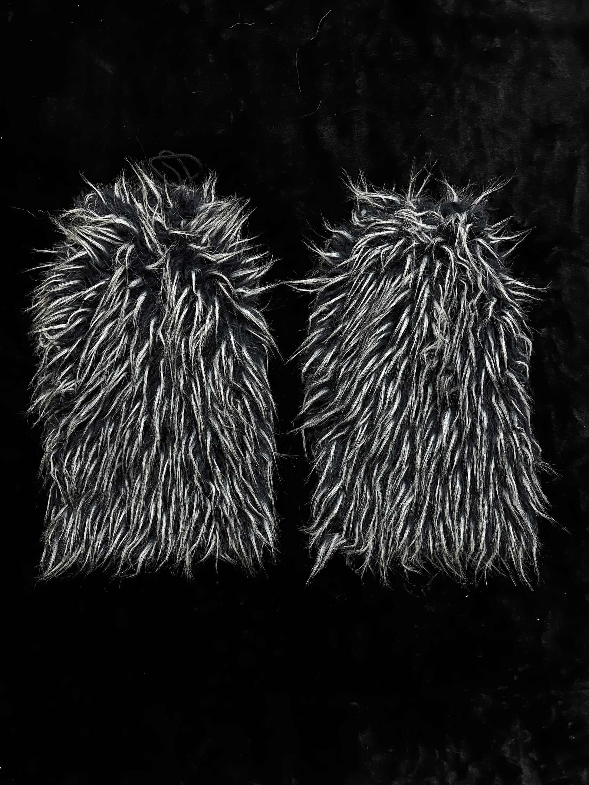 Navy gray fur cover